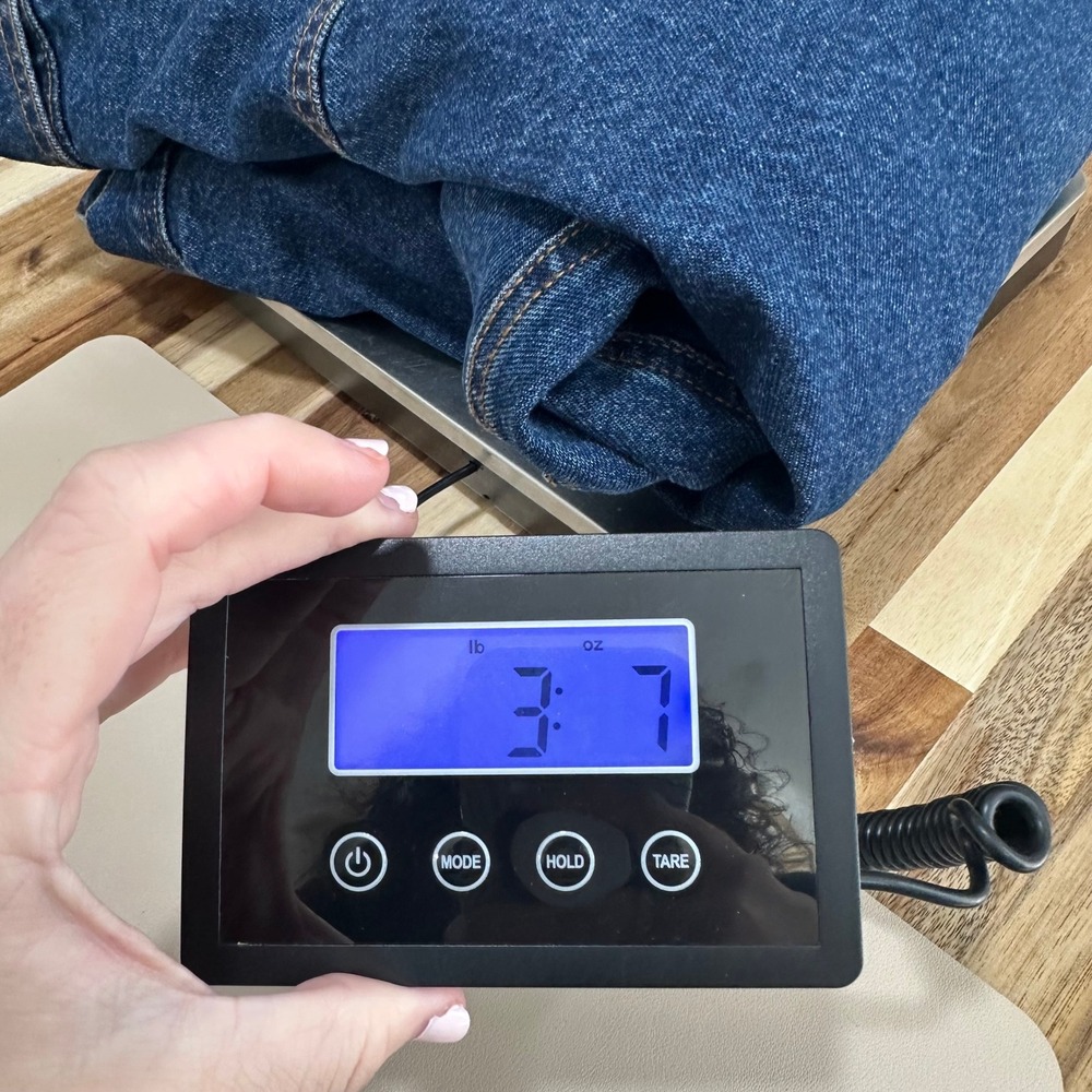 Wrangler Mens Denim Jacket 3XL Cotton Flannel Lined Warm Barn Chore Dark Blue - Picture 7 of 7